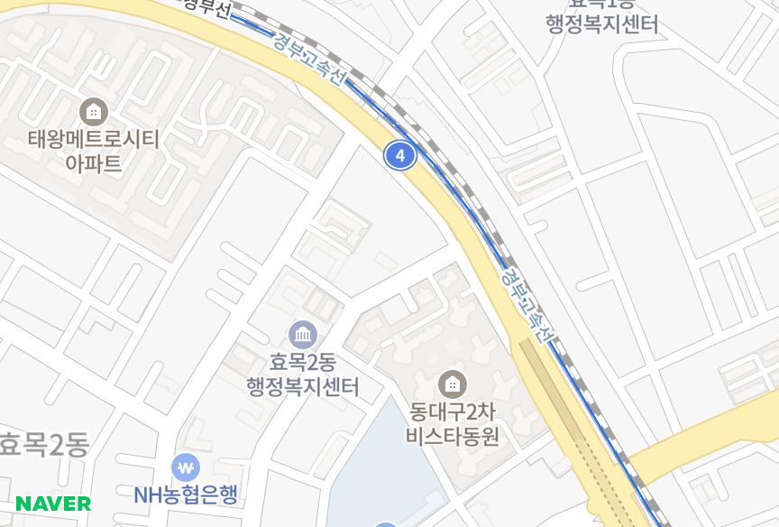 대구광역시 동구 효목동 대창월드빌 위치·실거래 시세 지도
