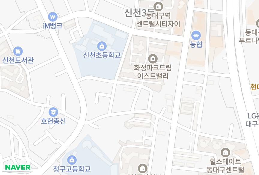 대구광역시 동구 신천동 감리 위치·실거래 시세 지도