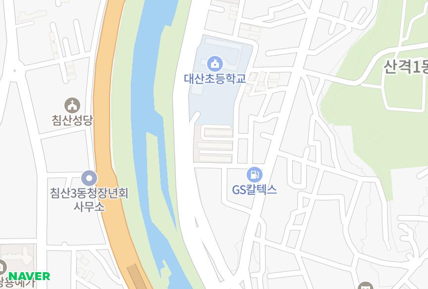 대구광역시 북구 산격동 금오 위치·실거래 시세 지도