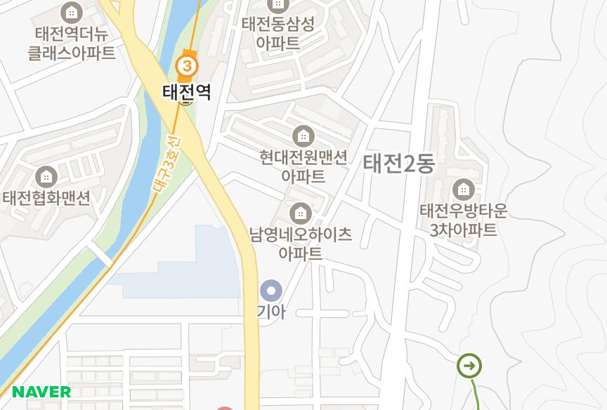 대구광역시 북구 태전동 태전남영 위치·실거래 시세 지도