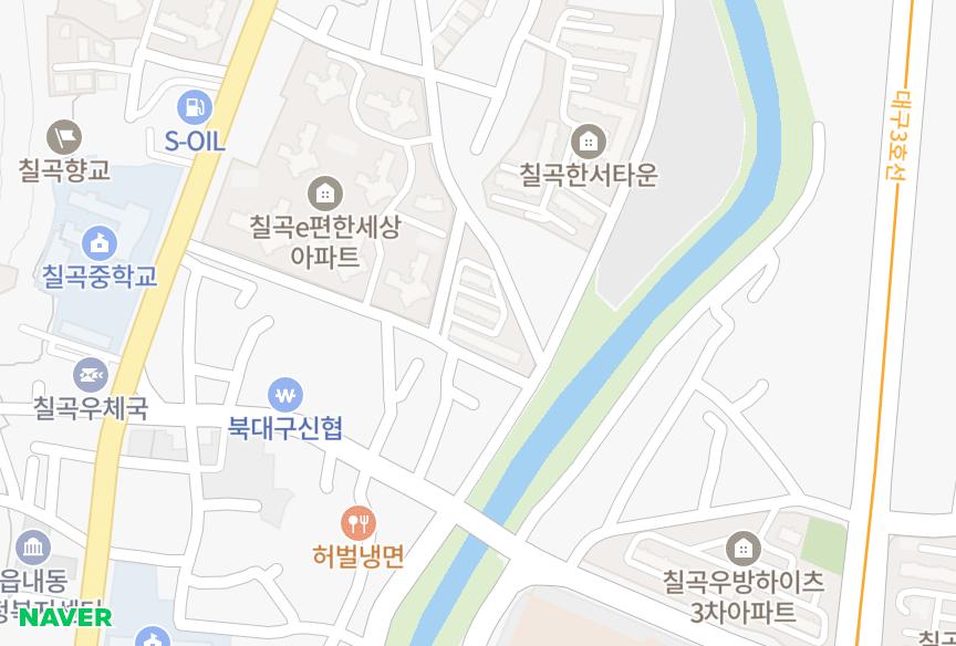 대구광역시 북구 읍내동 은호 위치·실거래 시세 지도