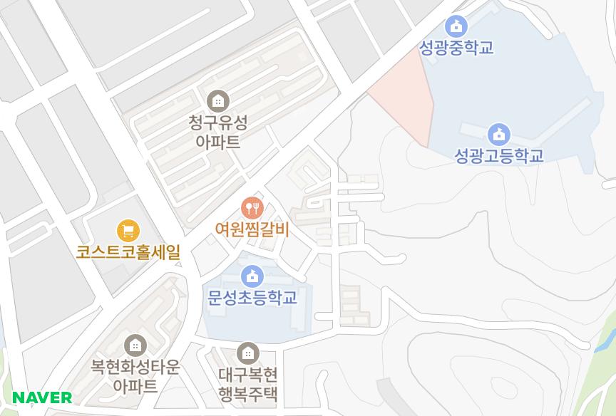 대구광역시 북구 복현동 범창 위치·실거래 시세 지도