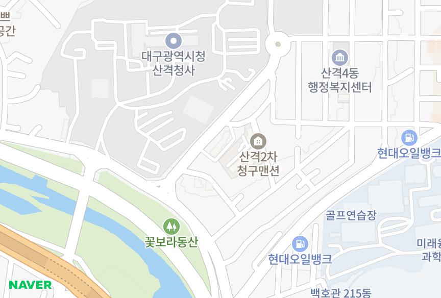 대구광역시 북구 산격동 산격청구맨션1차 위치·실거래 시세 지도