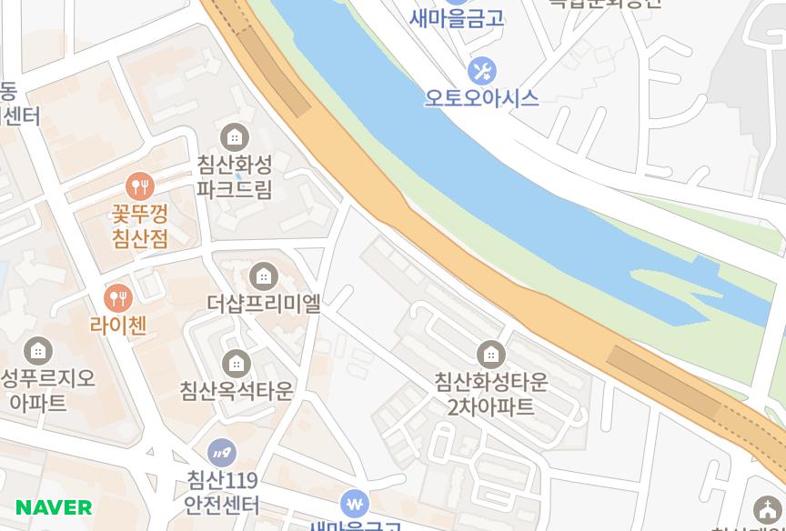 대구광역시 북구 침산동 침산리젠시 위치·실거래 시세 지도