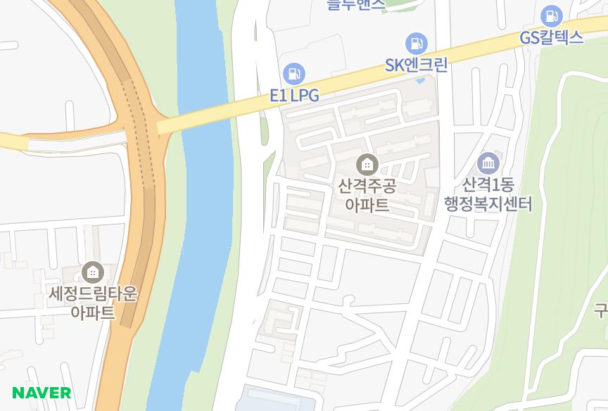 대구광역시 북구 산격동 동성 위치·실거래 시세 지도