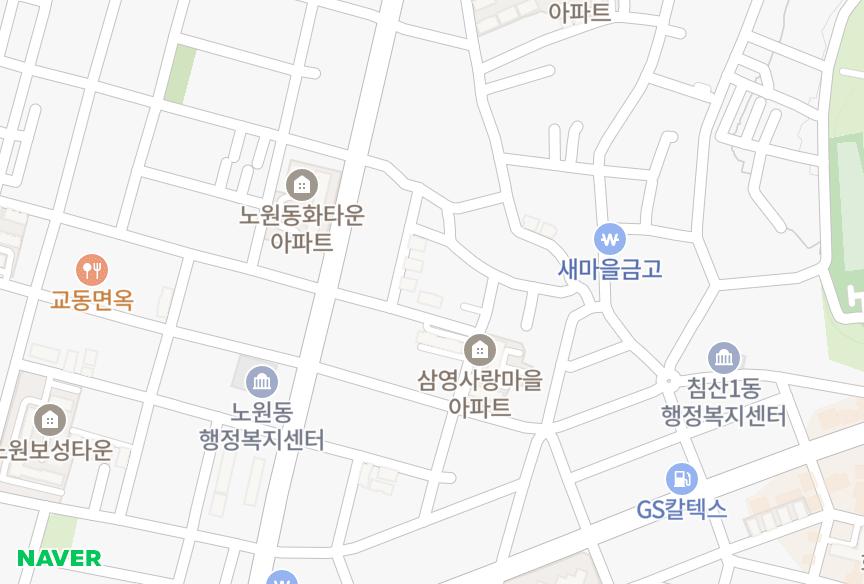 대구광역시 북구 노원동1가 우진스카이 위치·실거래 시세 지도