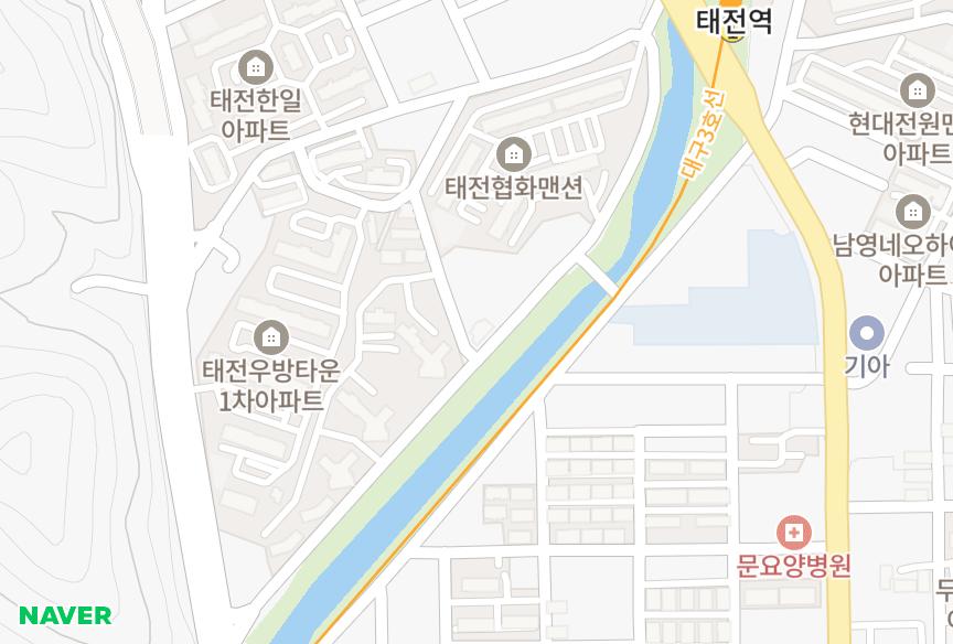 대구광역시 북구 태전동 엘리시아 위치·실거래 시세 지도