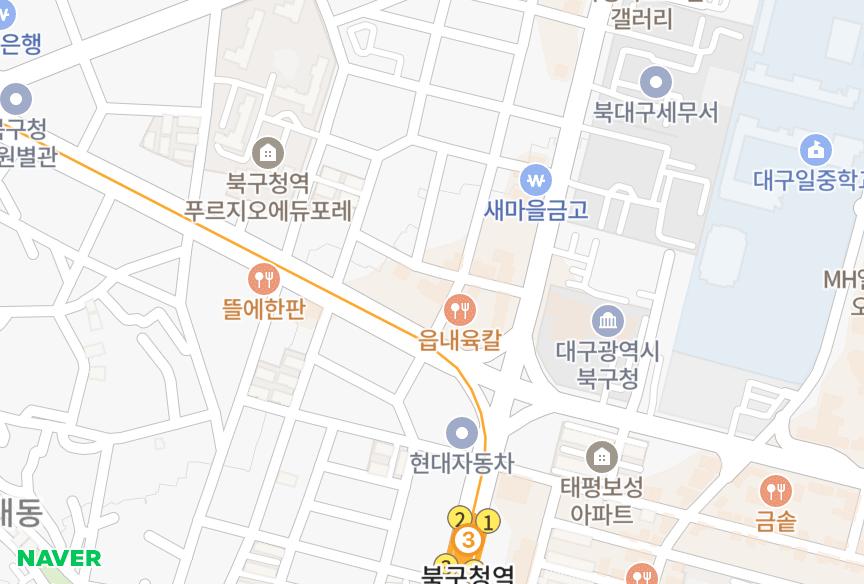 대구광역시 북구 노원동1가 이지예노원 위치·실거래 시세 지도