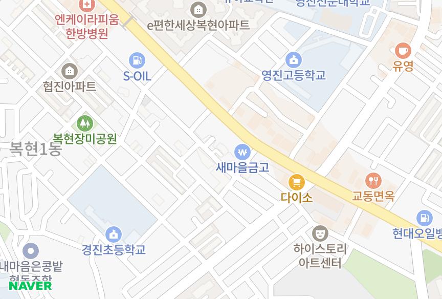 대구광역시 북구 복현동 하이클래스 위치·실거래 시세 지도