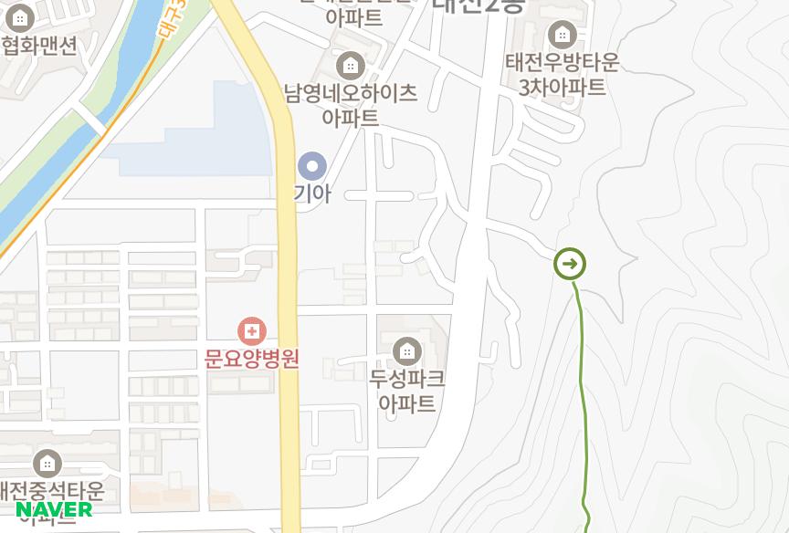대구광역시 북구 태전동 삼일맨션 위치·실거래 시세 지도