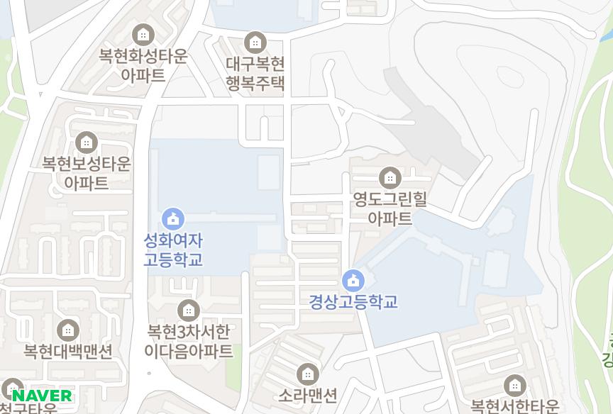 대구광역시 북구 복현동 동해전장 위치·실거래 시세 지도