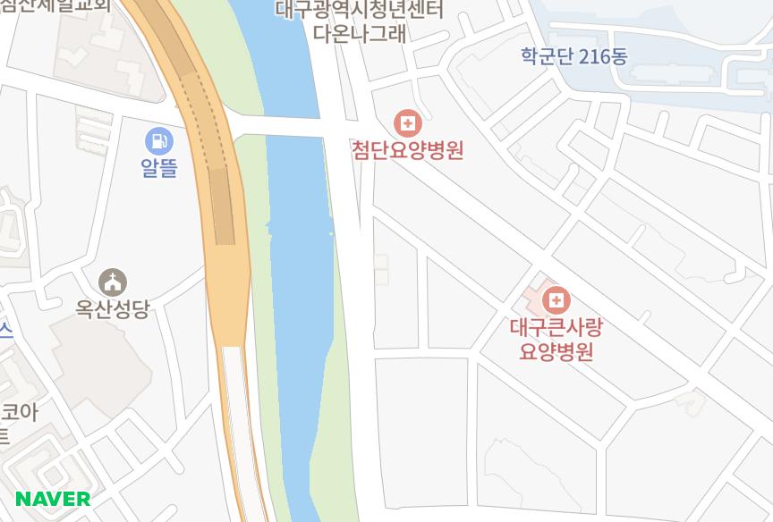 대구광역시 북구 대현동 환인골든빌라트 위치·실거래 시세 지도