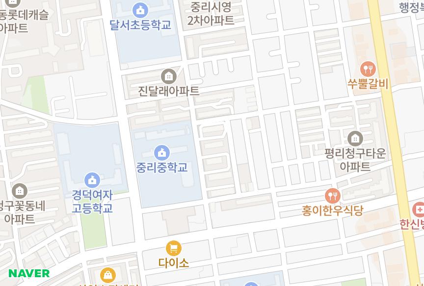 대구광역시 서구 중리동 신세계 위치·실거래 시세 지도