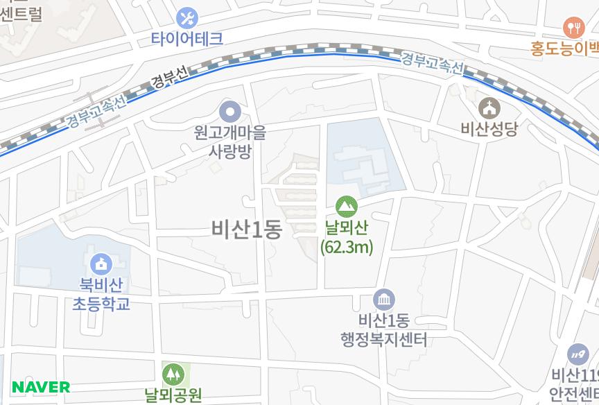대구광역시 서구 비산동 비산시영 위치·실거래 시세 지도