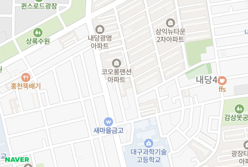 대구광역시 서구 내당동 내당동서제일 위치·실거래 시세 지도