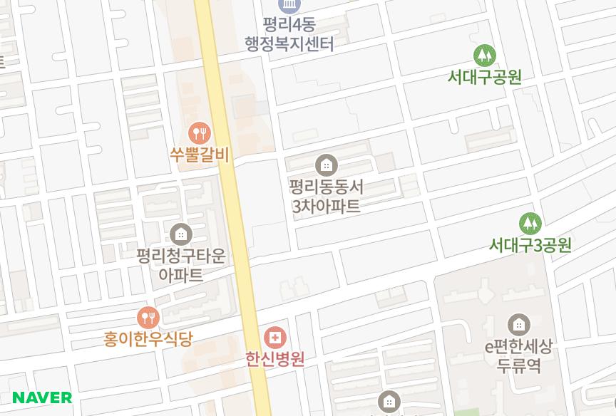 대구광역시 서구 평리동 평리반도 위치·실거래 시세 지도