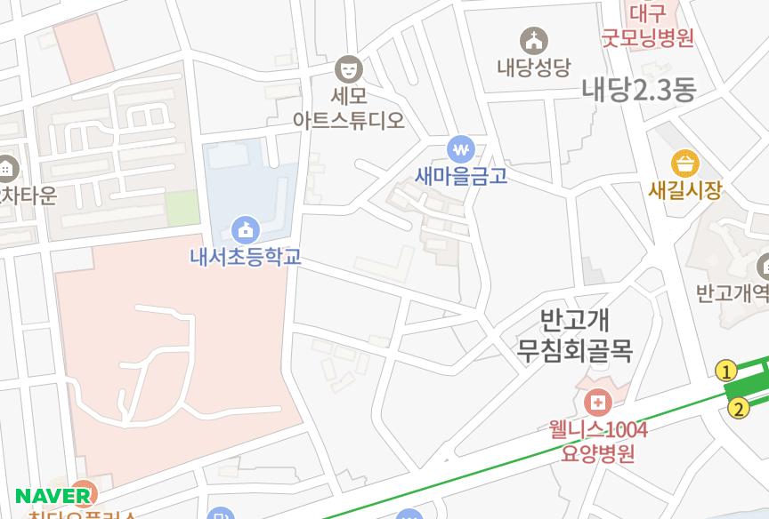 대구광역시 서구 내당동 제림보라 위치·실거래 시세 지도