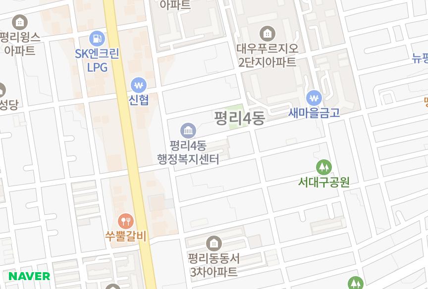 대구광역시 서구 평리동 평리금오 위치·실거래 시세 지도