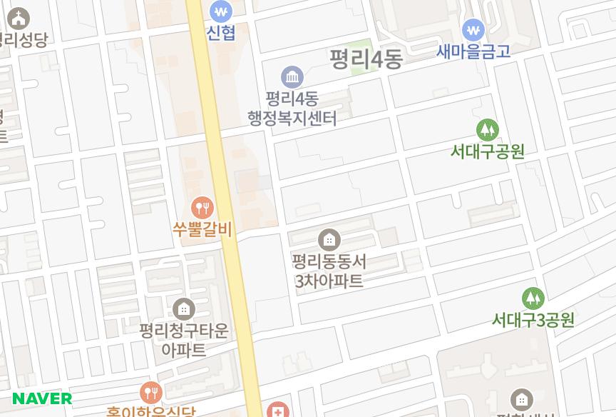 대구광역시 서구 평리동 평리동서4차 위치·실거래 시세 지도