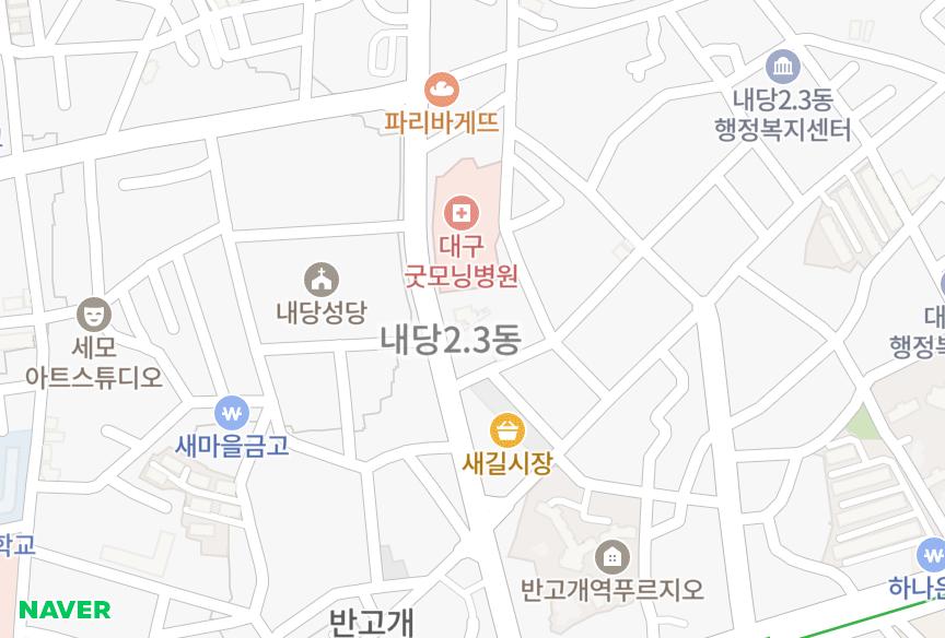 대구광역시 서구 내당동 호창프레시앙 위치·실거래 시세 지도
