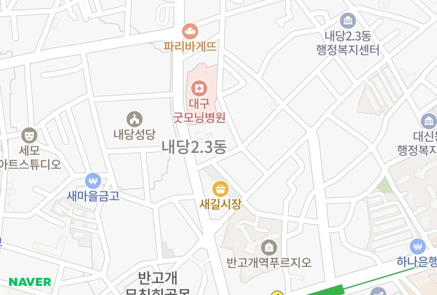 대구광역시 서구 내당동 해피스토리 위치·실거래 시세 지도