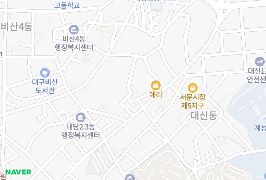 대구광역시 서구 내당동 부성꿈그린 위치·실거래 시세 지도