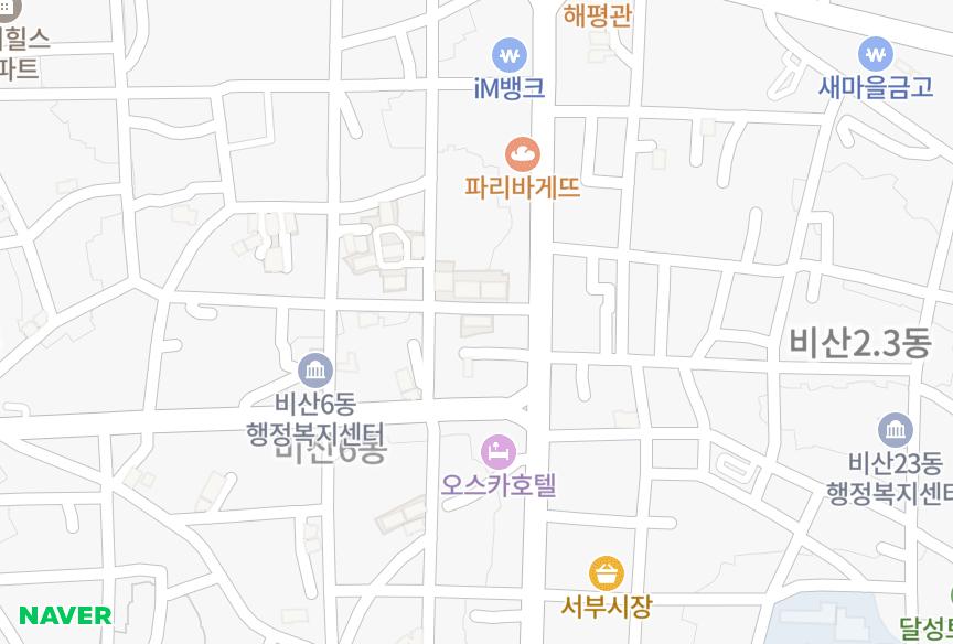 대구광역시 서구 비산동 그린파크105차 위치·실거래 시세 지도