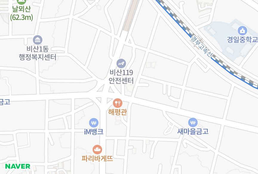 대구광역시 서구 비산동 오성펠리체 위치·실거래 시세 지도