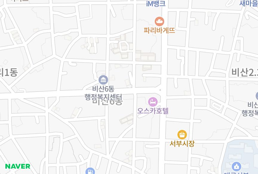 대구광역시 서구 비산동 신성캐슬A동 위치·실거래 시세 지도