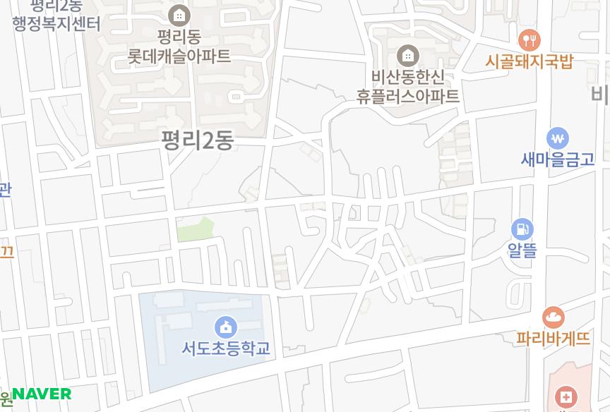 대구광역시 서구 평리동 장미 위치·실거래 시세 지도