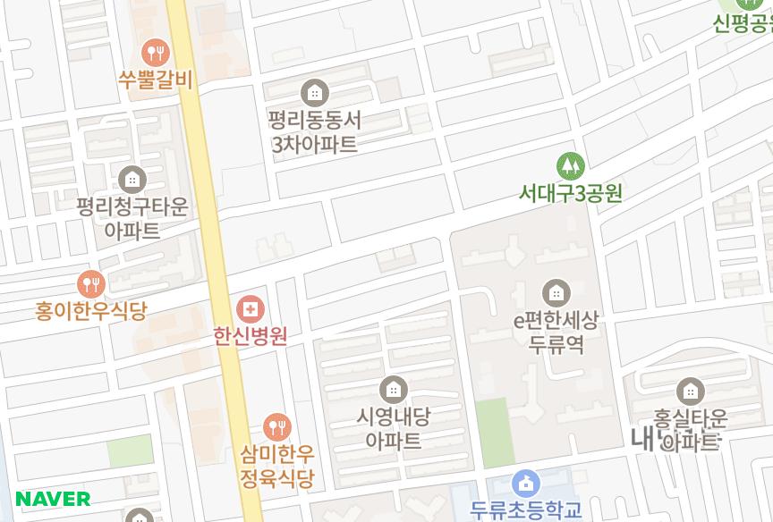 대구광역시 서구 내당동 태양골든타운 위치·실거래 시세 지도