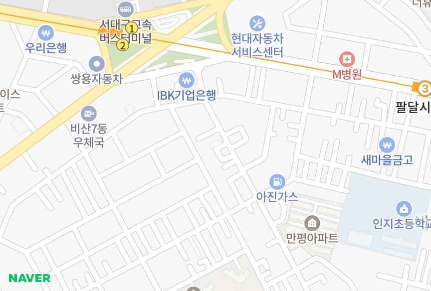 대구광역시 서구 비산동 호창플레시앙 위치·실거래 시세 지도