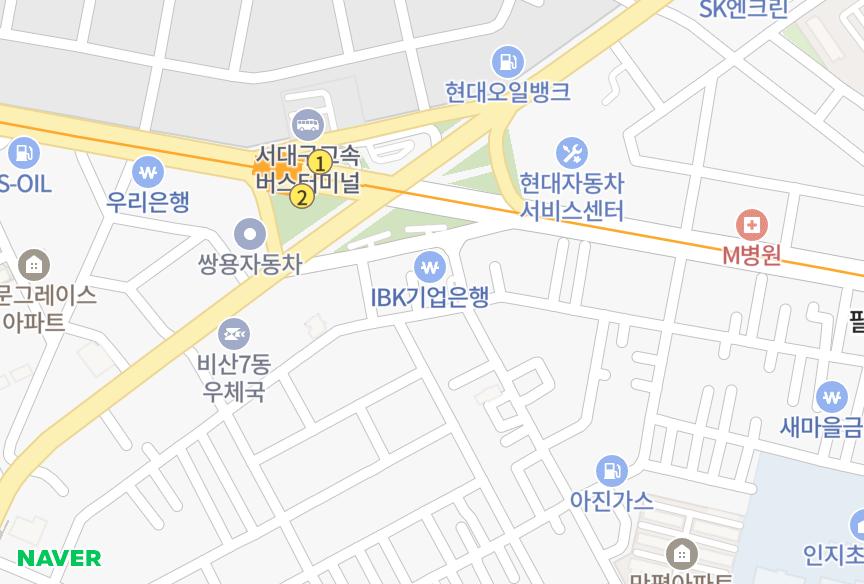대구광역시 서구 비산동 비산세정드림빌 위치·실거래 시세 지도