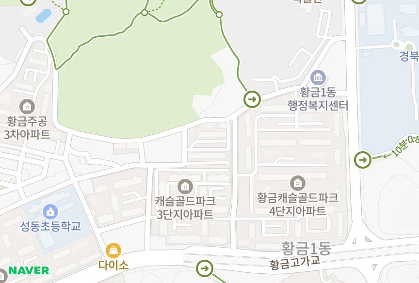 대구광역시 수성구 황금동 청원 위치·실거래 시세 지도