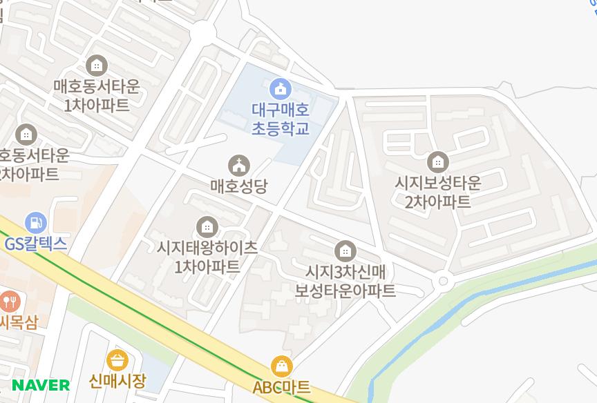 대구광역시 수성구 신매동 경일라임빌 위치·실거래 시세 지도