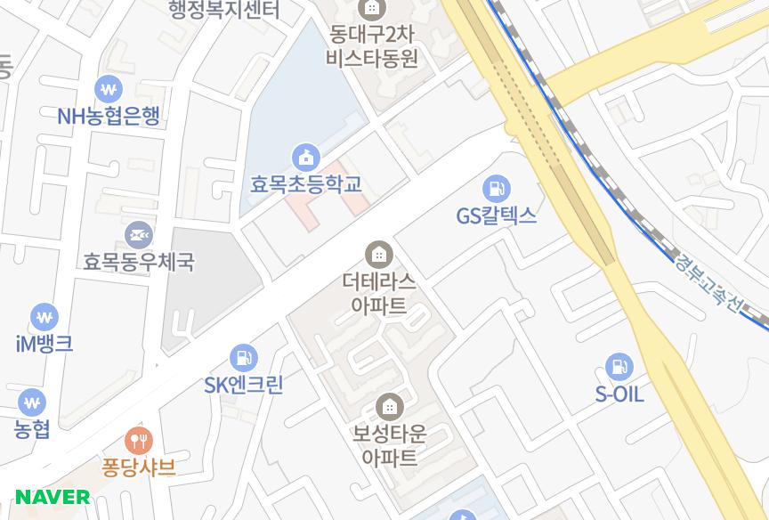 대구광역시 수성구 만촌동 더테라스 위치·실거래 시세 지도