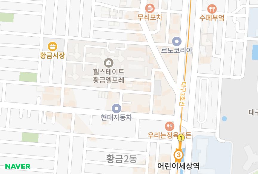 대구광역시 수성구 황금동 골든하이츠 위치·실거래 시세 지도