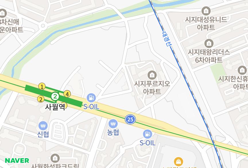 대구광역시 수성구 사월동 파인누리2차 위치·실거래 시세 지도