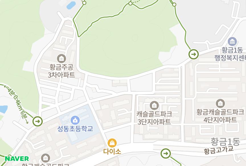 대구광역시 수성구 황금동 성창파크빌2동 위치·실거래 시세 지도