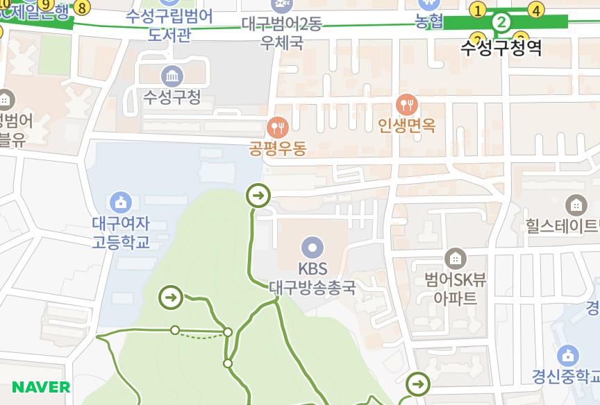 대구광역시 수성구 범어동 범어네스트 위치·실거래 시세 지도