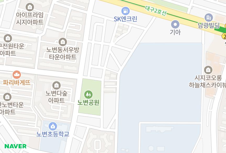 대구광역시 수성구 노변동 삼승월드타운101차 위치·실거래 시세 지도