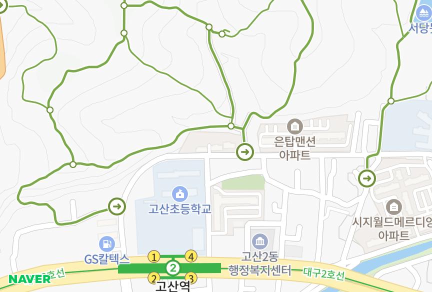 대구광역시 수성구 시지동 미래하이츠101차 위치·실거래 시세 지도