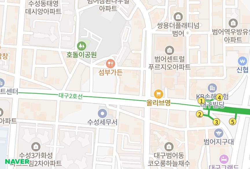 대구광역시 수성구 수성동4가 한도맨션 위치·실거래 시세 지도