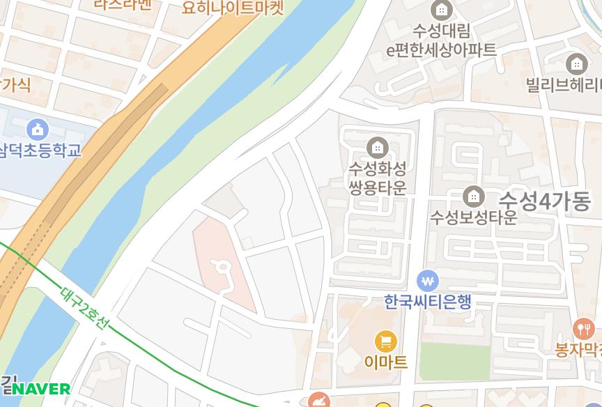 대구광역시 수성구 수성동4가 스위트빌 위치·실거래 시세 지도