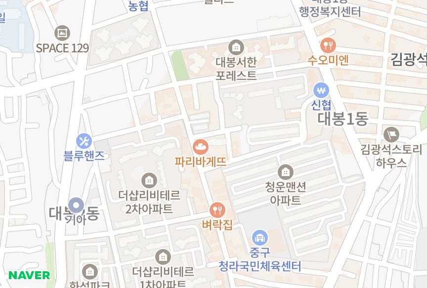 대구광역시 중구 대봉동 대봉화성그린빌 위치·실거래 시세 지도