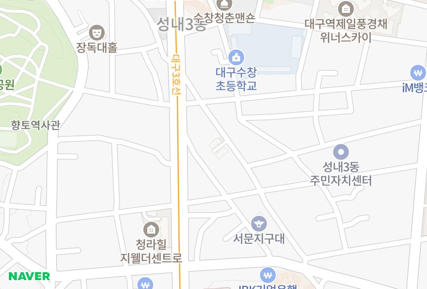 대구광역시 중구 시장북로 센텀리움 위치·실거래 시세 지도
