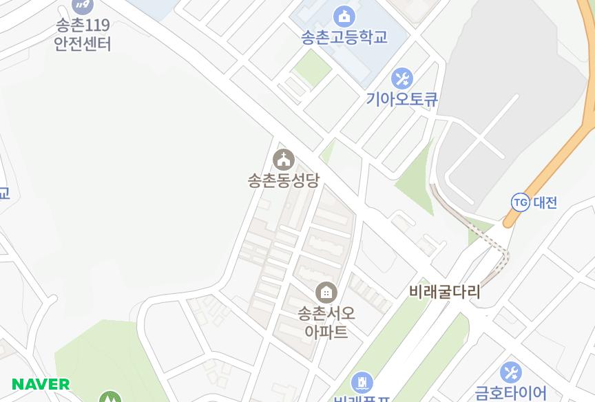 대전광역시 대덕구 송촌동 로얄 위치·실거래 시세 지도