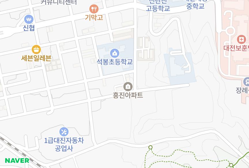 대전광역시 대덕구 신탄진동 흥진 위치·실거래 시세 지도