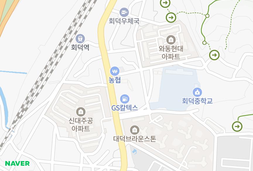 대전광역시 대덕구 와동 해맞이 위치·실거래 시세 지도