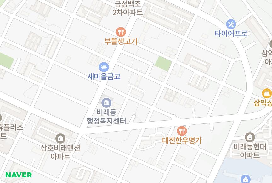 대전광역시 대덕구 비래동 성은맨션 위치·실거래 시세 지도